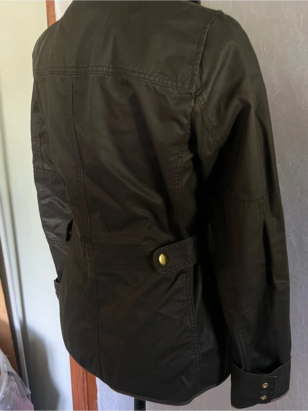 J. Crew green Utility Jacket with Gold Hardware
